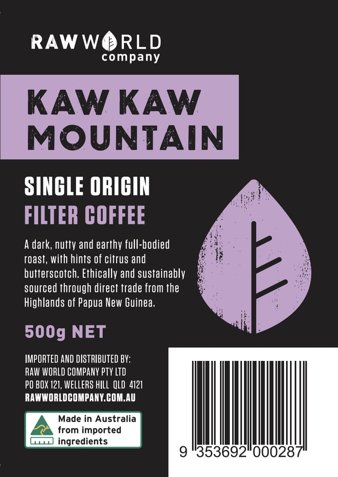 Kaw Kaw Mountain Single Origin Filter Coffee
